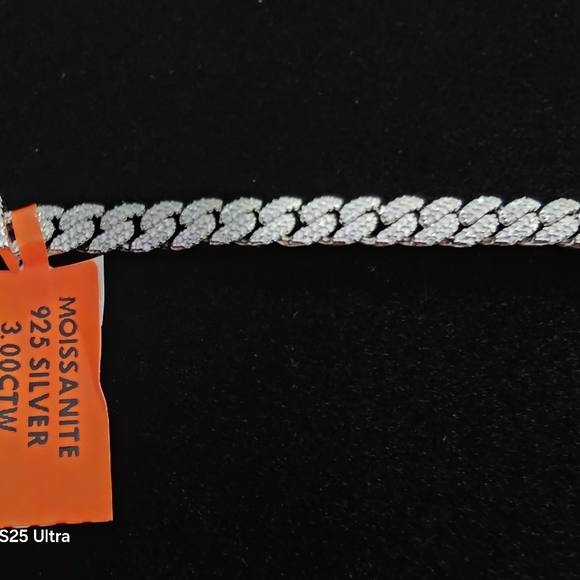 💎 Moissanite Cuban Link Bracelet | 3.0 CTW | S925 | Rhod Plated 6mm 6" - Picture 2 of 5